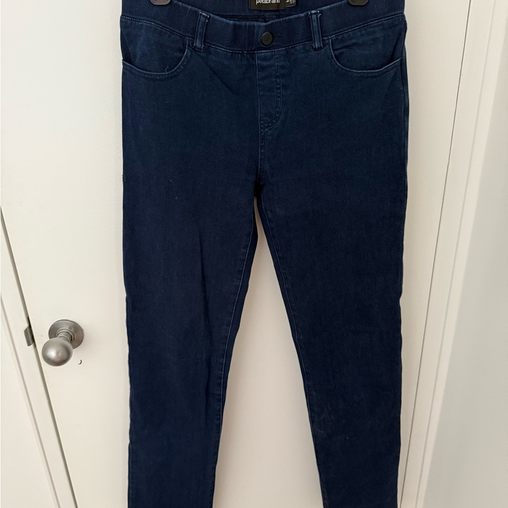 Betabrand Women's Straight Leg Jeans - Dark Blue